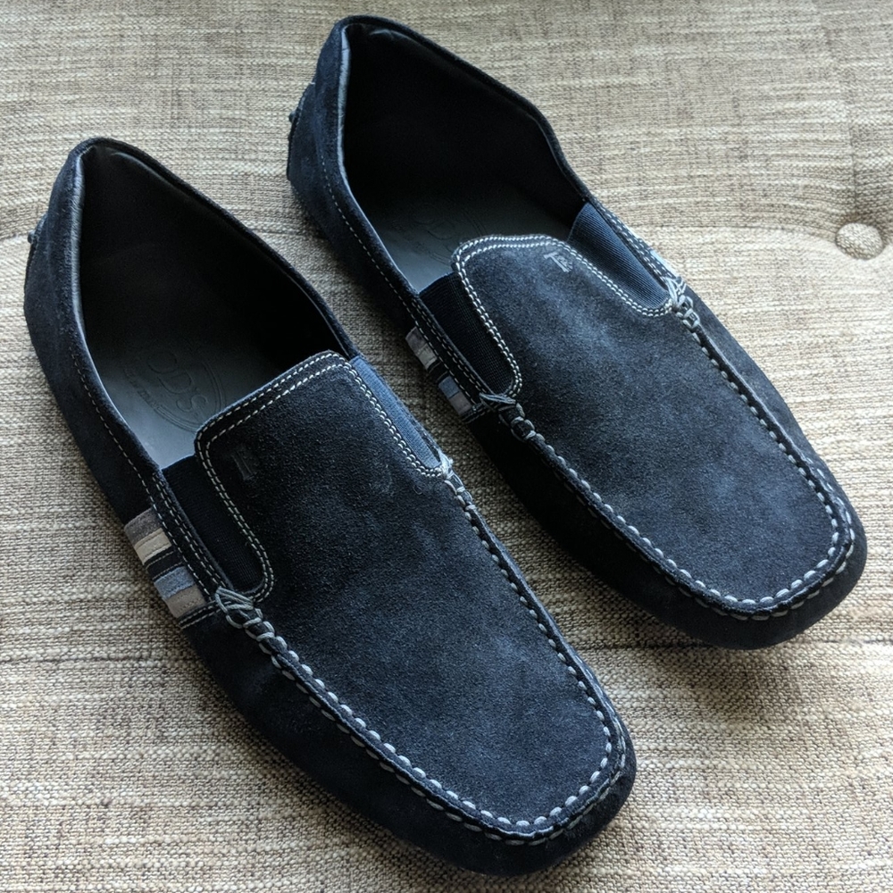 NFSDSC52023 Tod's Suede Loafers Mens Size 9